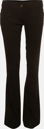 Just Cavalli Black Knit Straight Leg Pants