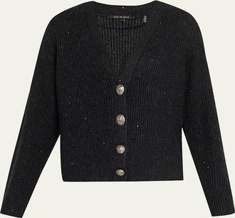 Kobi Halperin Eddie Sequin Rib Knit Sweater