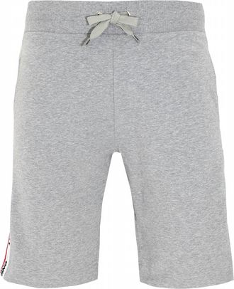 Moschino Mens Side Stripe Logo Shorts In Grey