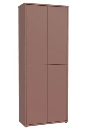 Xora Schuhschrank, Terracotta, Holzwerkstoff, 8 F&auml;cher, 74.5x191.9x34.9 cm, Typenauswahl, stehend, Garderobe, Schuhaufbewahrung, Schuhschr&auml;nke