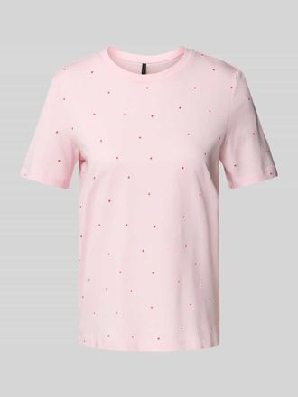 Vero Moda Regular Fit T-Shirt mit Motiv-Stitching Modell PAULINA in Rosa, Gr&ouml;&szlig;e XS