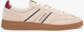 Tommy Hilfiger Mens Tommy Jeans Suede Skater Sneaker - Beige - US 11.5 / EU 45