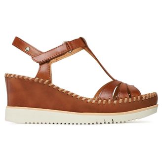 Pikolinos Aguadulce Leather Womens Comfort Sandals - Brandy - Size:UK 4-4.5