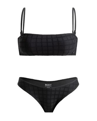 Roxy Badeanzug ROXY Camilo, Damen, Gr. XXL, grau (anthrazit), Recycling-Polyester, Badeanz&uuml;ge Badeanzug