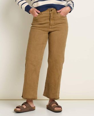 Toad & Co Balsam Seeded Cutoff Pants In Honey Brown