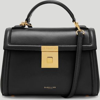 DeMellier The Paris in Black Smooth Leather Crossbody bag