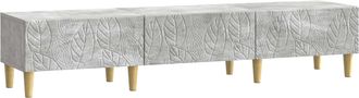 vidaXL Mueble De Tv 147 X 34,5 X 30 Cm Gris Hormig&oacute;n Vidaxl