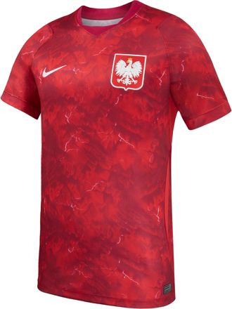 Nike Poland 2026 Stadium Away Nike Mens Dri-FIT Soccer Jersey in Red | P35063J0699-NBR