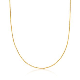 Ross-Simons 1.2mm 14kt Yellow Gold Wheat-Chain Necklace