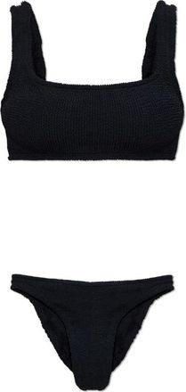 Hunza G Badmode, Dames, Zwart, ONE Size, Tweed, Xandra Bikini