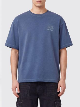 Off-white T-shirt in cotone con stampa logo Arrow e spalle cadute