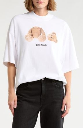 Palm Angels Teddy Bear Graphic T-Shirt in White at Nordstrom Rack, Size X-Small