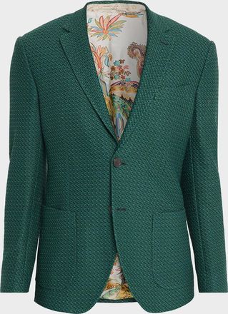 Etro Men & apos;s Camo Knit Jacket