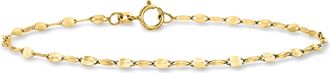 RS Pure by Ross-Simons Italian 2.25mm 14kt Yellow Gold Lumachina-Chain Bracelet
