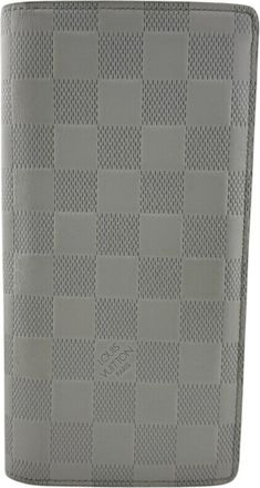 Louis Vuitton White Damier Infini Leather Long Wallet (Bi-Fold) (Pre-Owned)