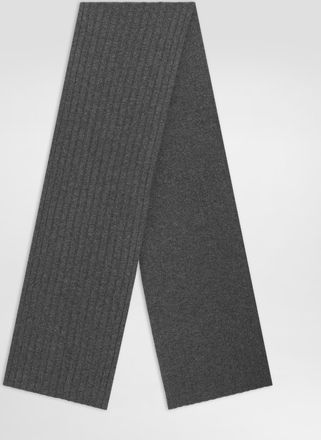 Dolce & Gabbana Cashmere Knit Scarf - Man Scarves And Silks Grey Onesize