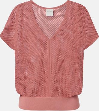 Varley Ashford open-knit cotton top