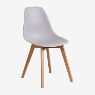 Sklum Sklum - Pack De 2 Sillas De Comedor En Polipropileno Y Madera De Haya Scand Nordic