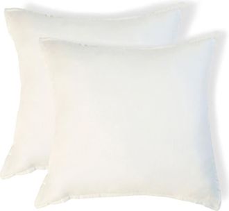 Febronie Funda de almohada (x2) lino blanco 65x65