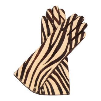 Kazar Lange Handschoenen - Dames - Accessoires - Bruin - Maat: M Leer