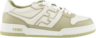 Fendi Schoenen, Heren, Veelkleurig, 40 EU, Leer, Sage Match Leren Sneakers