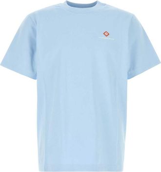 Casablanca Light Blue Logo T-Shirt