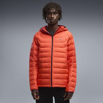Puma Piumino con cappuccio PACKLITE da uomo, Abbigliamento, Rosso, XXL