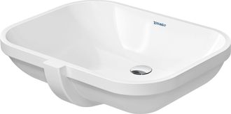 Duravit Duravit - D-code - Lavabo Ad Incasso 56x40 Cm, Senza Foro Per Miscelatore, Bianco Alpino 0338560000