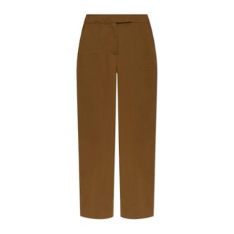 Max Mara Dames, Broeken, Bruin, Maat: XS Katoen