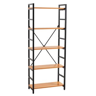 Regalos Miguel Estanter&iacute;a estilo industrial en madera con 5 estantes 151x28x60 cm