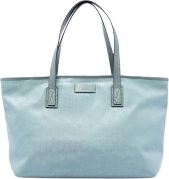Gucci Pre-owned Tote Bags, female, Blue, Size: ONE SIZE Pre-owned Fabric Tote