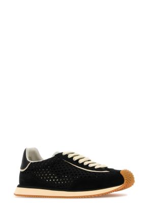 Dolce & Gabbana Perforated Fabric Sneaker - Black
