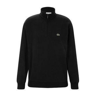 Lacoste Sweatshirt met rits - Heren - Sweatshirts & Hoodies - Zwart - Maat: 2XL Katoen