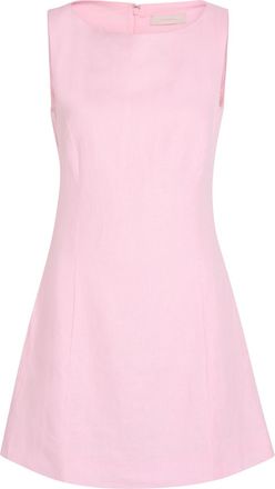 Faithfull The Brand Lydie Linen Mini Dress - Pink - S (UK8-10 / S)
