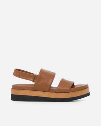 Coclico Womens Dude Sandal In Cuoio Leather