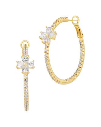 Savvy Cie Jewels CZ Hoop Earrings