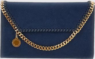 Stella McCartney Borsa Falabella Wallet on Chain in Eco Alter Mat con tracolla a catena
