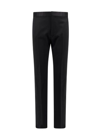 Tom Ford Virgin Wool Trouser With Satin Profiles-Uomo