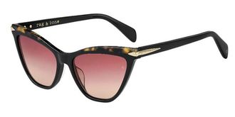 Rag & Bone RNB1021/S 807/3X Womens Sunglasses Black Size 55