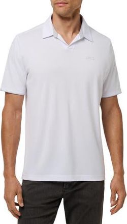 Travis Mathew Late At Night Stretch Knit Polo in White at Nordstrom Rack, Size Xxx-Large