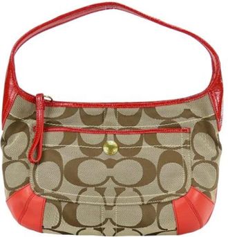 Coach Pre-owned Signature Shoulder Bag - Dames - Vintage Handtas - Beige - ONE Size - Leer - Vintage