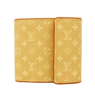 Louis Vuitton Beige Wallet (Tri-Fold) (Pre-Owned)