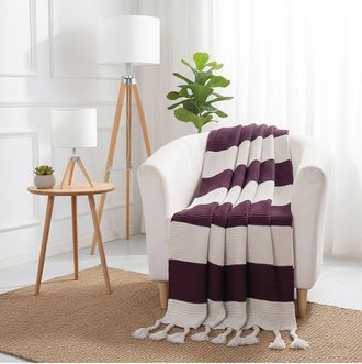 Luxury Home Vintage Plaid Throw Blanket