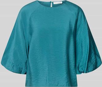 Christian Berg Regular Fit Bluse aus Viskose-Mix mit 3/4-Arm in Petrol, Gr&ouml;&szlig;e 34