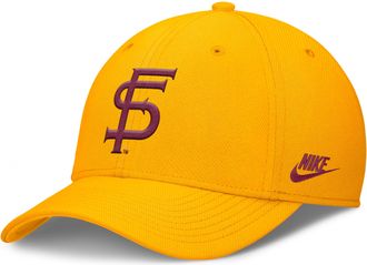 Nike Florida State Primetime Rise Academic Nike Mens Dri-FIT College Hat in Yellow | NC0376IFSH-PFL