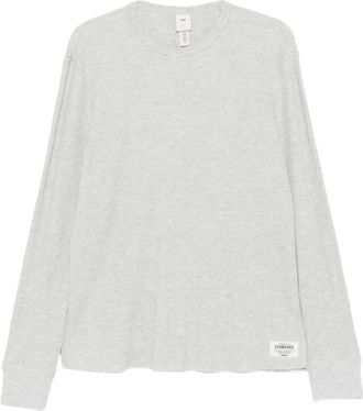 SKIMS Skims - Wafel-top met lange mouwen - Heren - Tops - Grijs - Maat: S Katoen