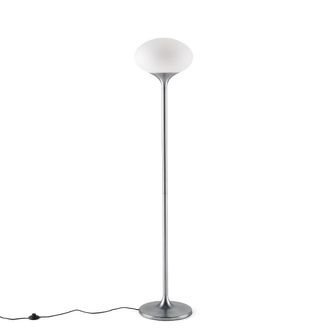 La Redoute Interieurs Vloerlamp van chroom en opaline metaal, Merisa