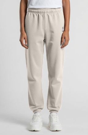 Dalix Heartly Ghost Midweight Relaxed Fleece Track Pants in Bone at Nordstrom, Size Xx-Large