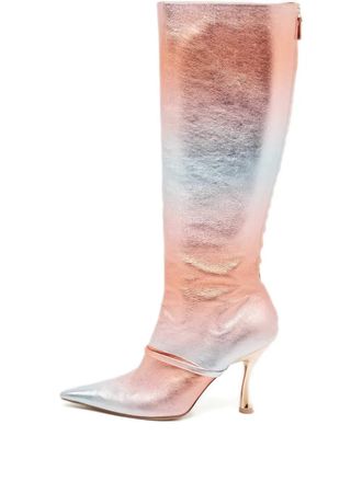 Malone Souliers Markle leather knee-high boots - Pink