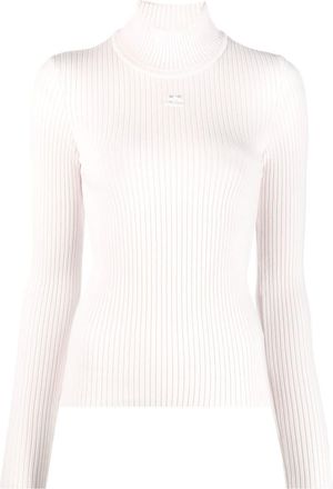 Courr&egrave;ges Turtle Neck Bianco-Donna